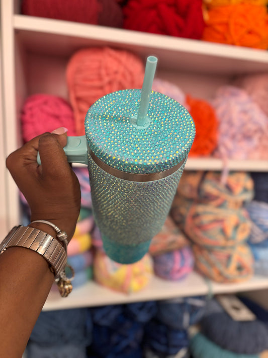 Lou’s Luxe Teal Ombre Cup (Made to Order)