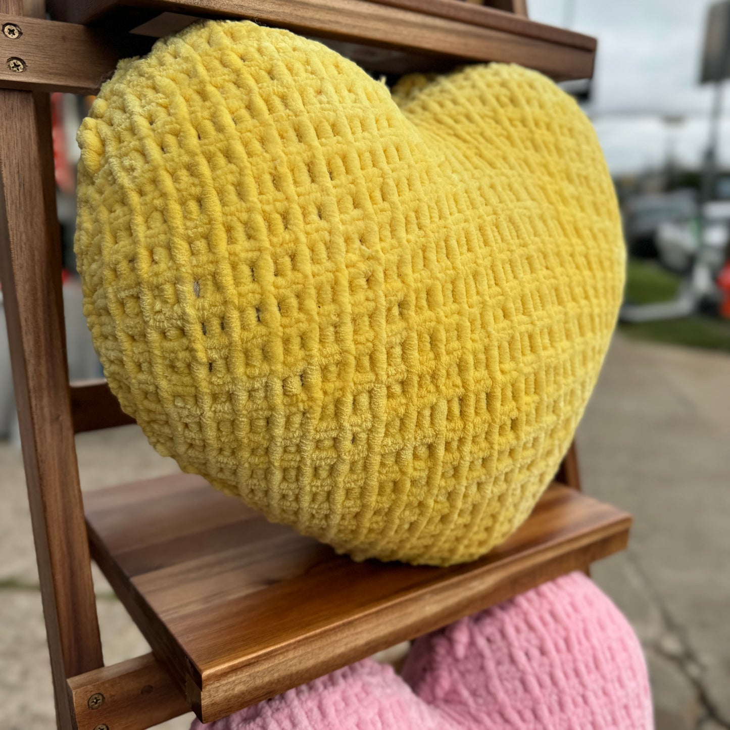 Knitted Heart Pillow Pattern