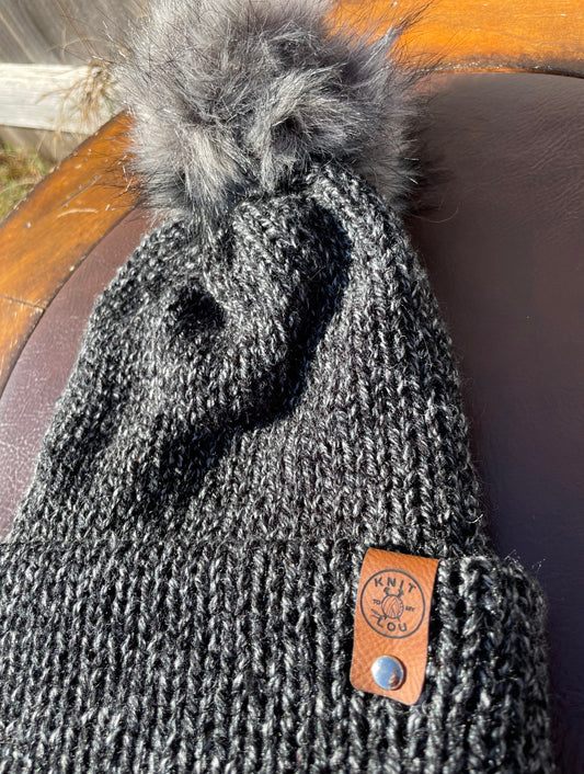 Starry Night Single Pom Pom Beanie (Made to Order)
