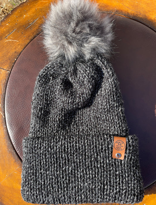 Starry Night Single Pom Pom Beanie (Made to Order)