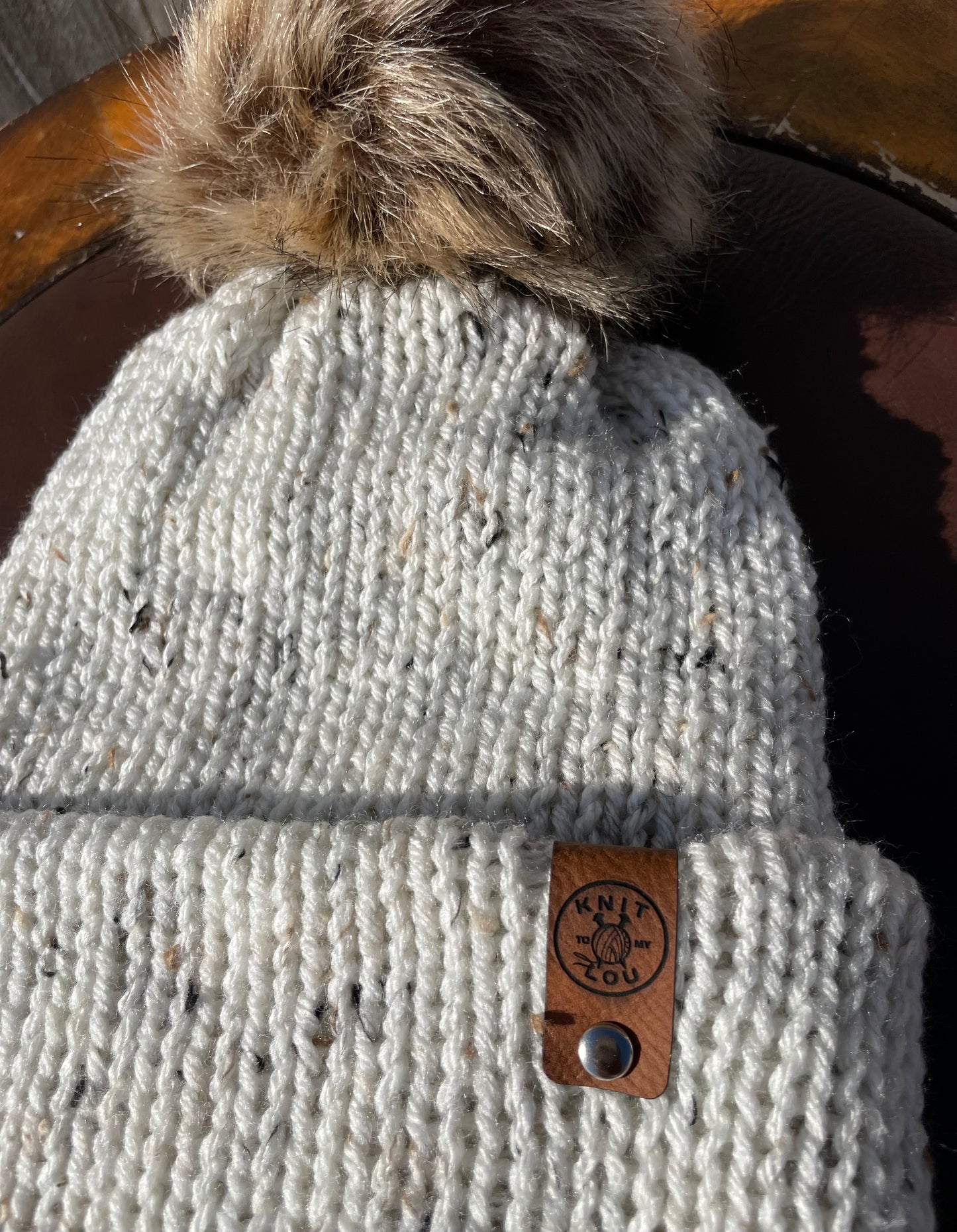 Classic Tweed Single Pom Pom Beanie (Ready to Ship)