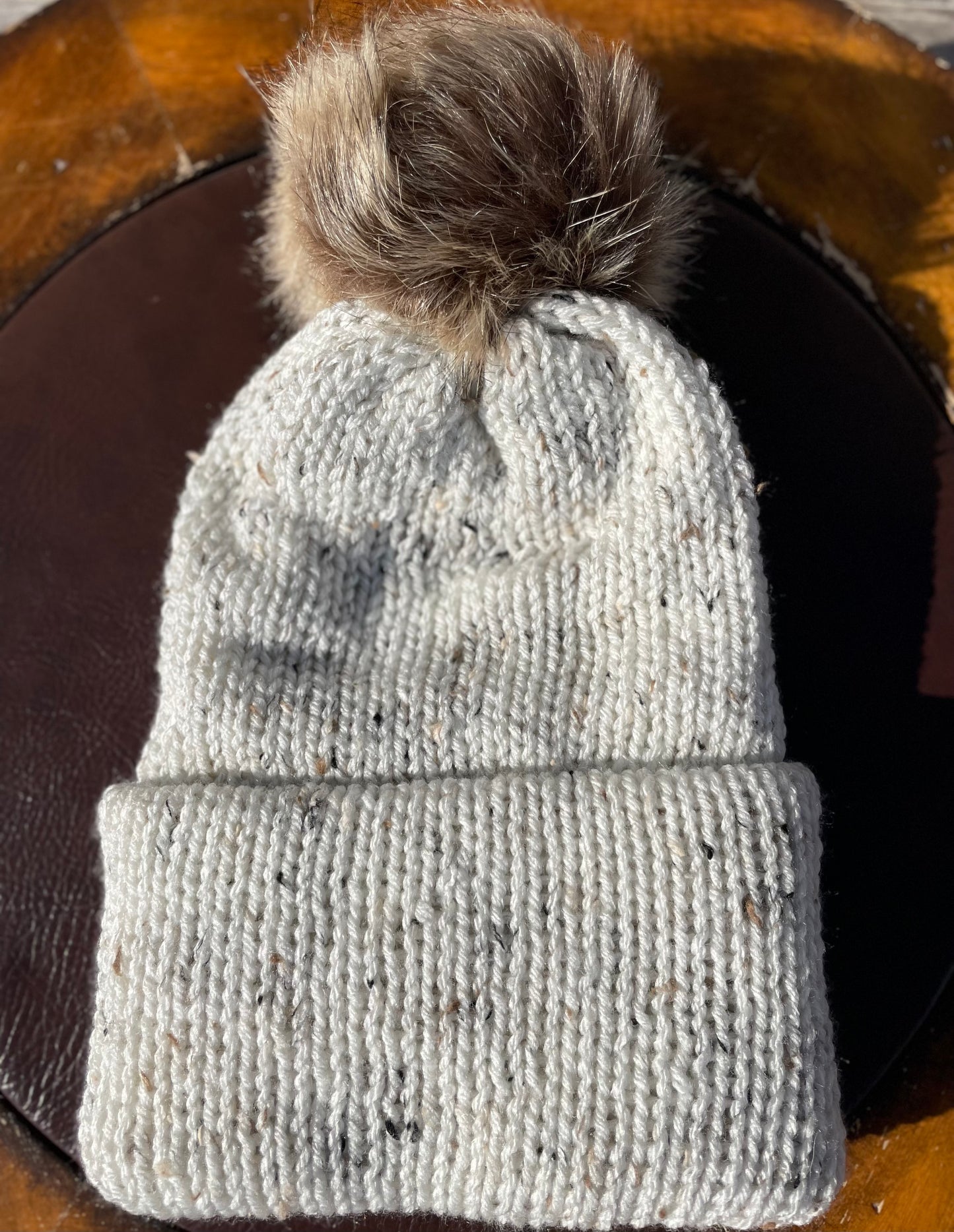 Classic Tweed Single Pom Pom Beanie (Ready to Ship)