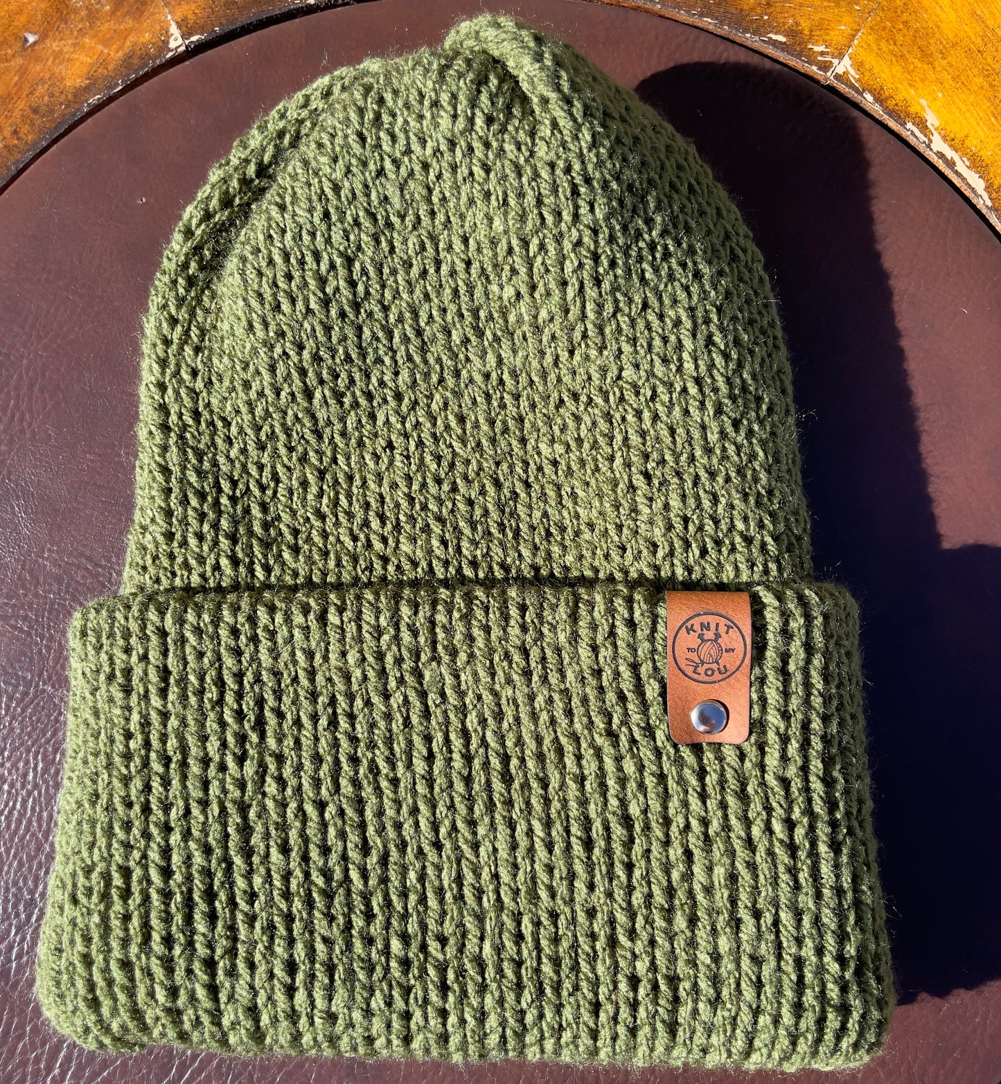 Olive Green Beanie (Made to Order)