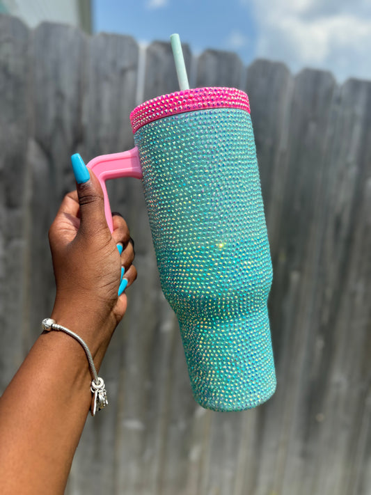 Lou’s Luxe Aquamarine Cup (Made to Order)