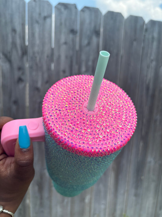 Lou’s Luxe Aquamarine Cup (Made to Order)