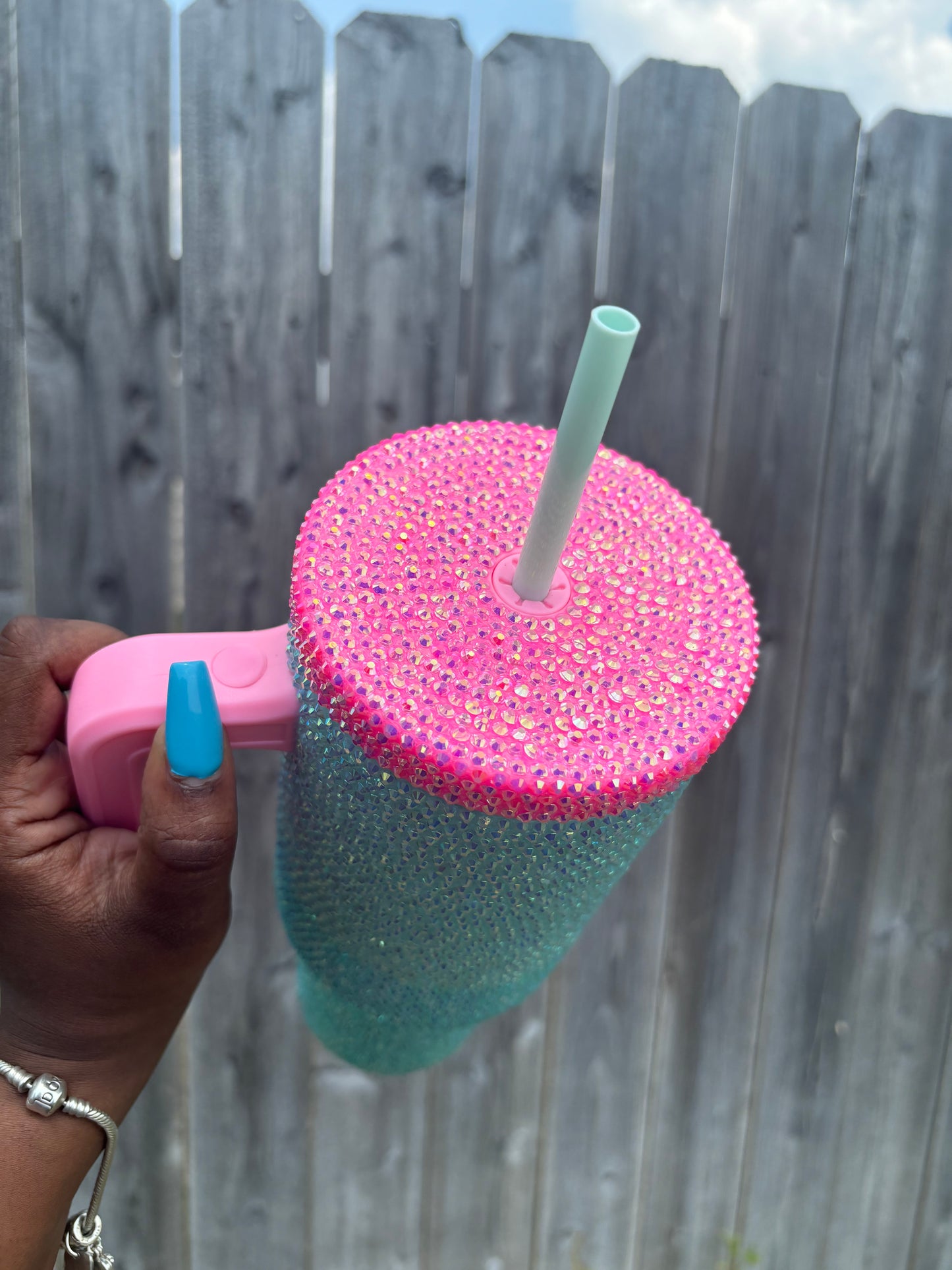 Lou’s Luxe Aquamarine Cup (Made to Order)