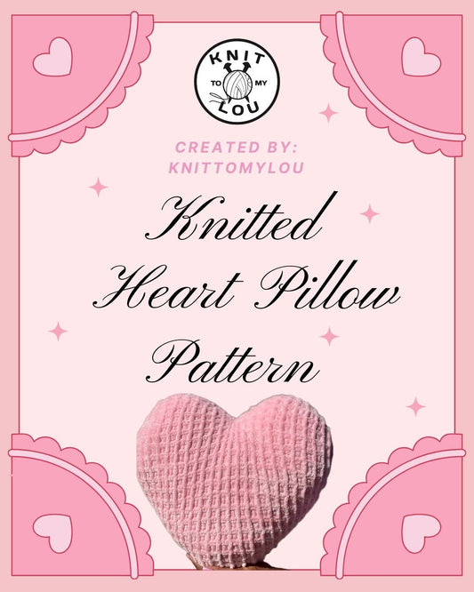 Knitted Heart Pillow Pattern