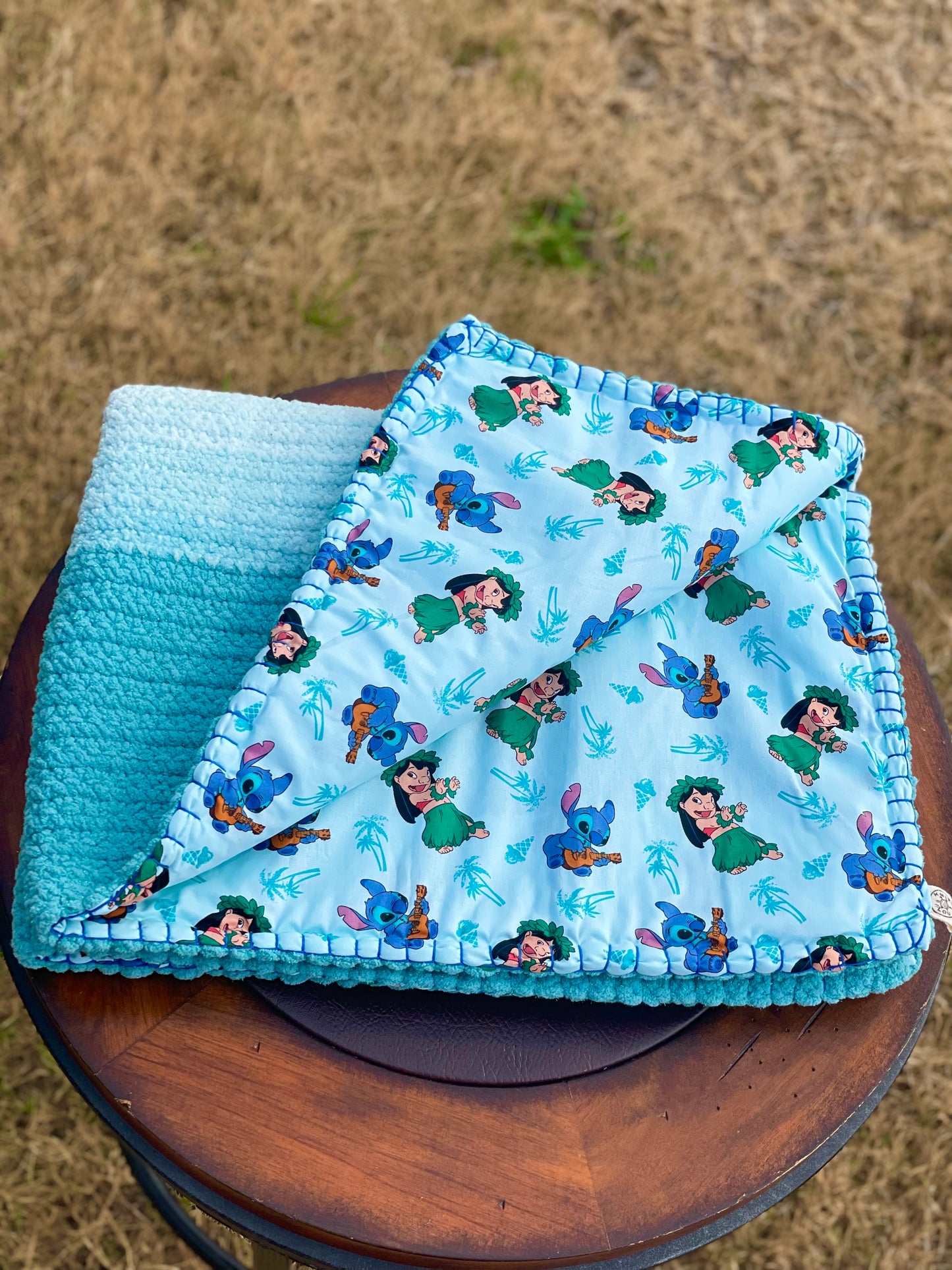 Dreaming in Waves Reversible Baby Blanket (Made to Order)