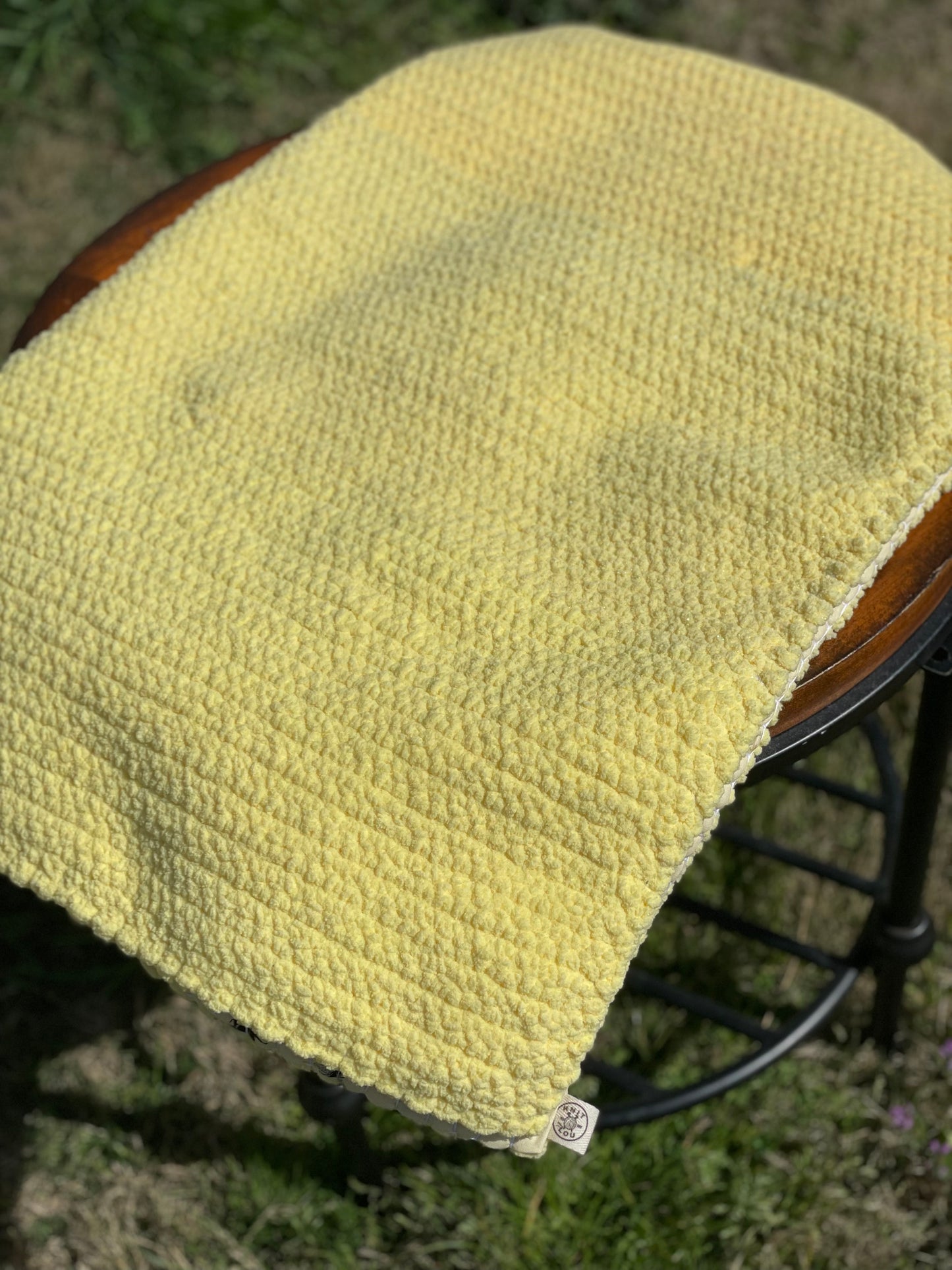 Bee Blessed Reversible Baby Blanket (Made to Order)