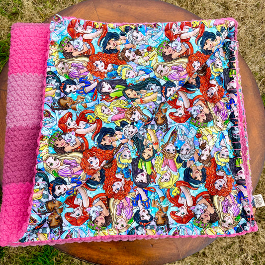 Princess Party Reversible Baby Blanket (Made to Order)