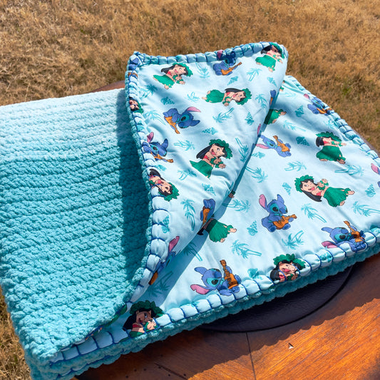 Dreaming in Waves Reversible Baby Blanket (Made to Order)