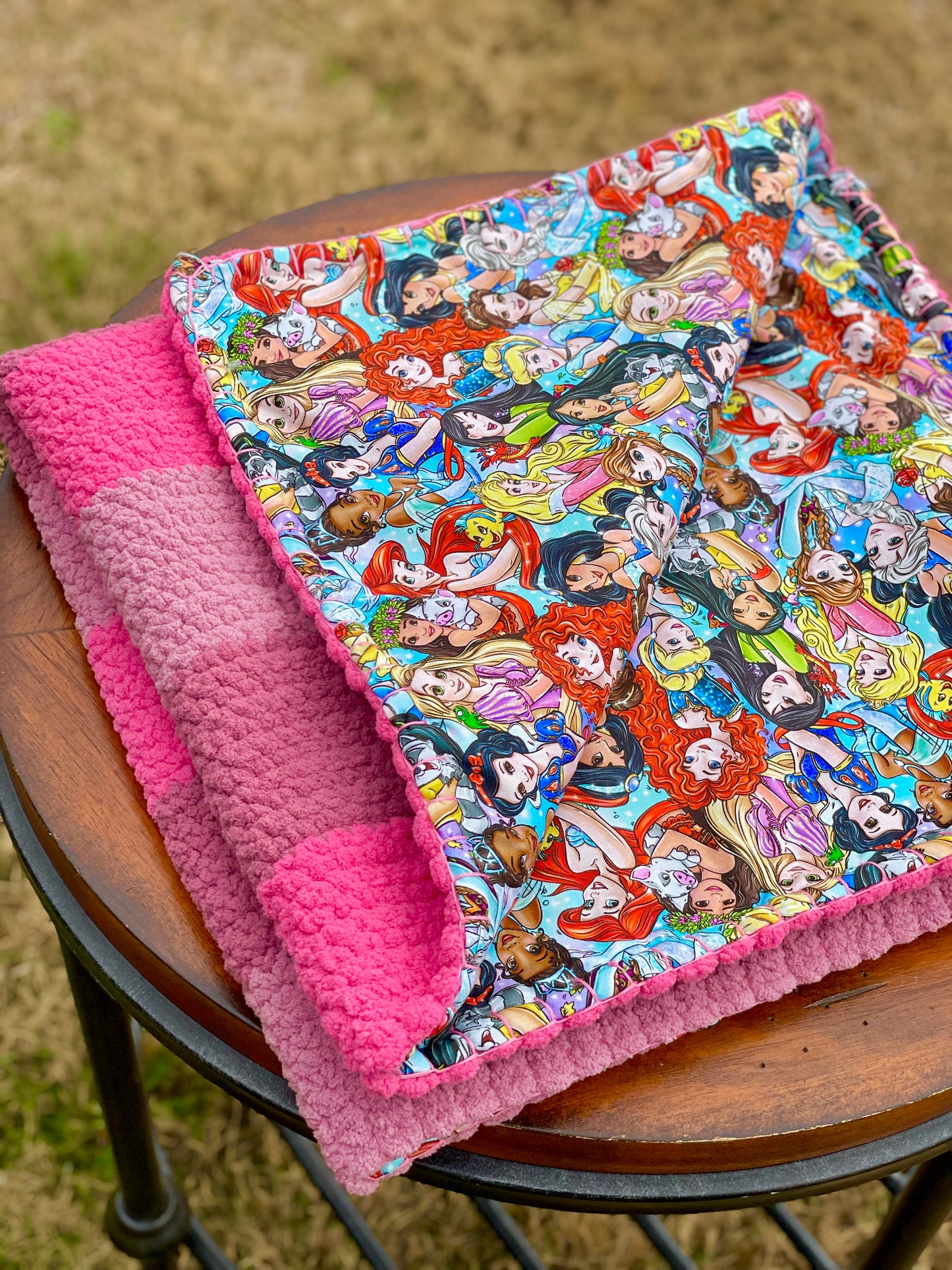 Princess Party Reversible Baby Blanket (Made to Order)
