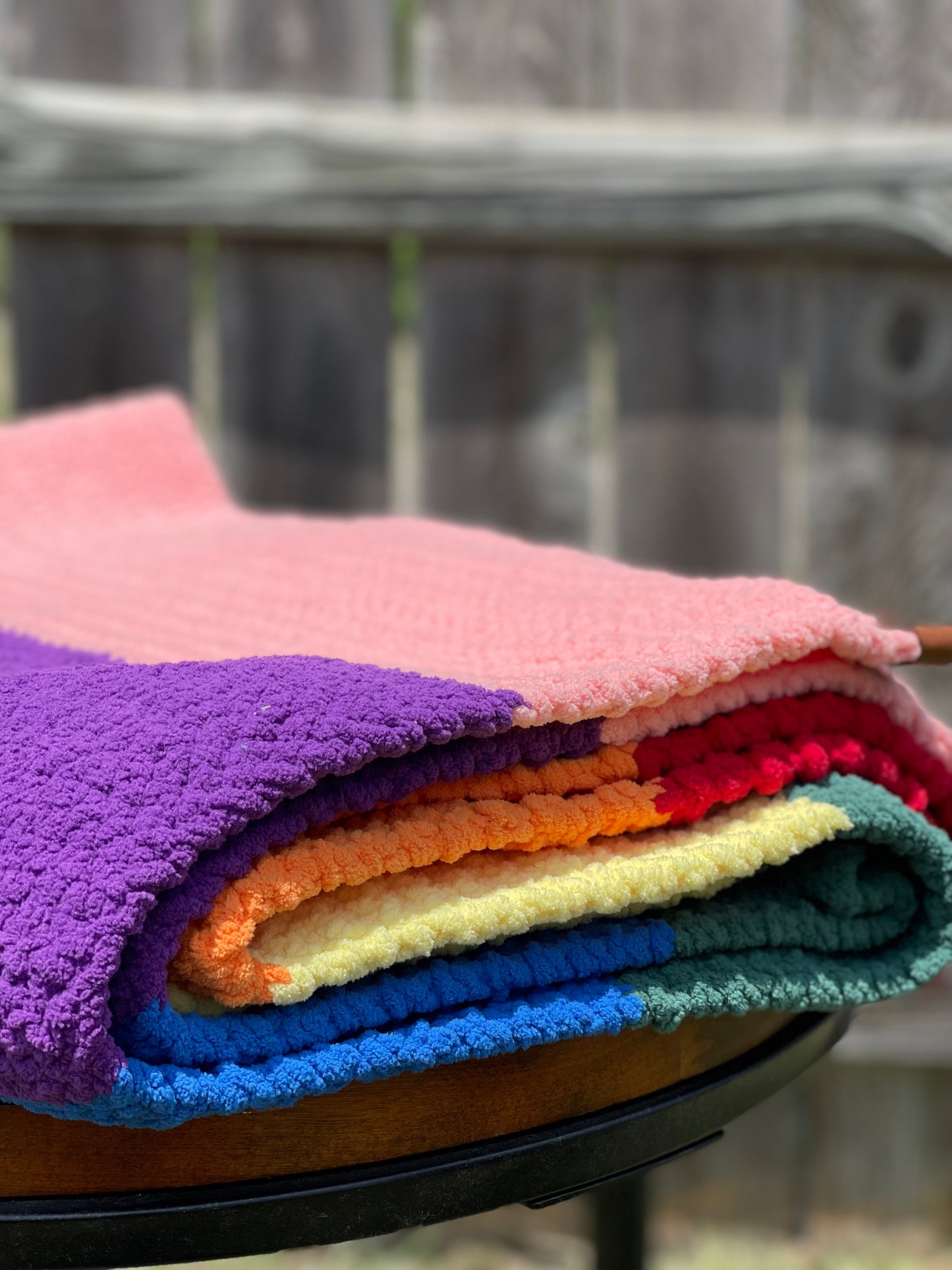 Pride Rainbow Blanket (Made to Order)