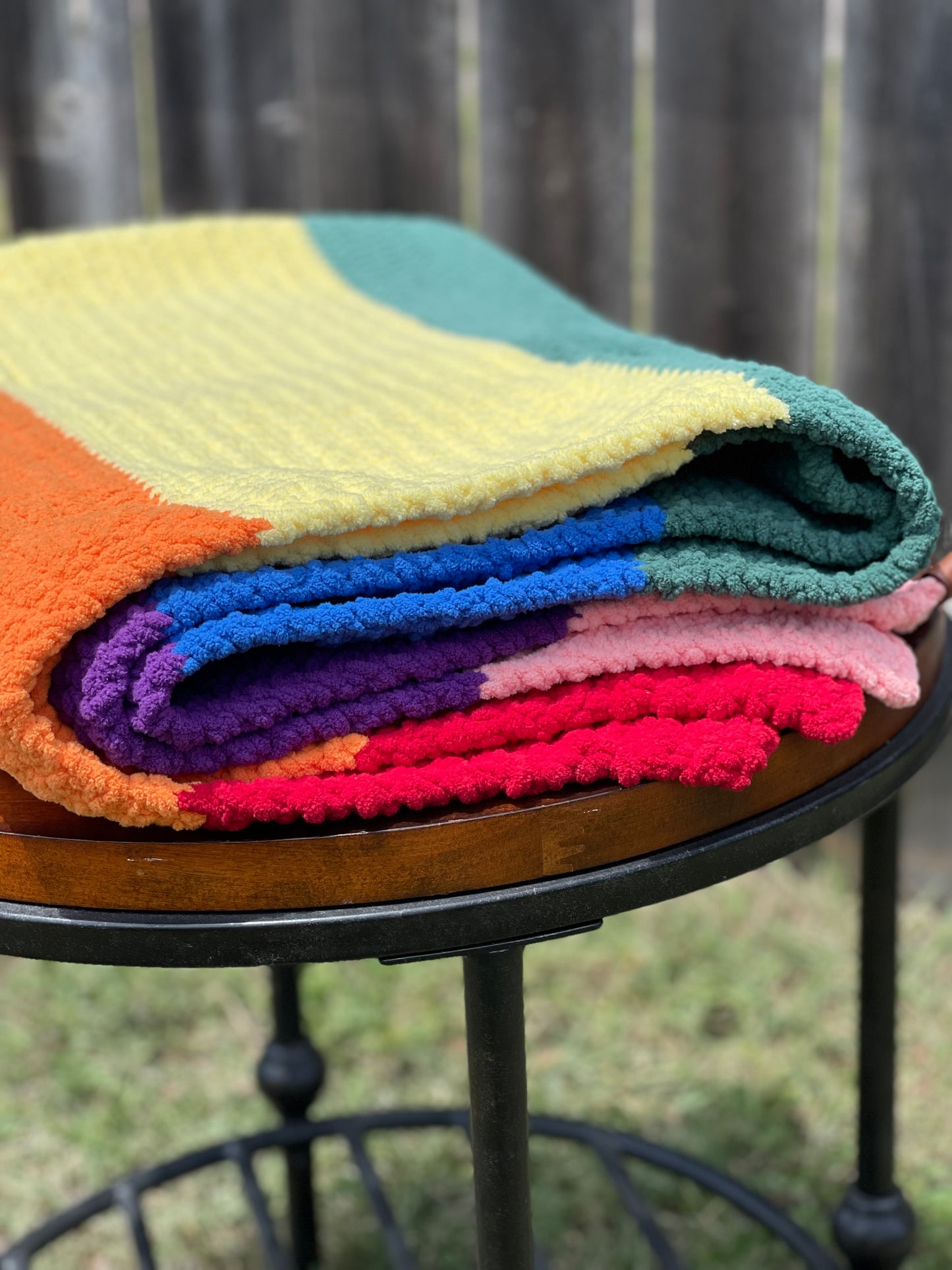 Pride Rainbow Blanket (Made to Order)