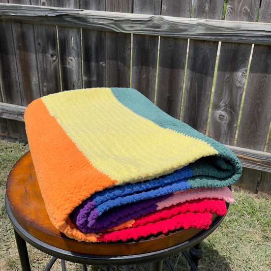 Pride Rainbow Blanket (Made to Order)