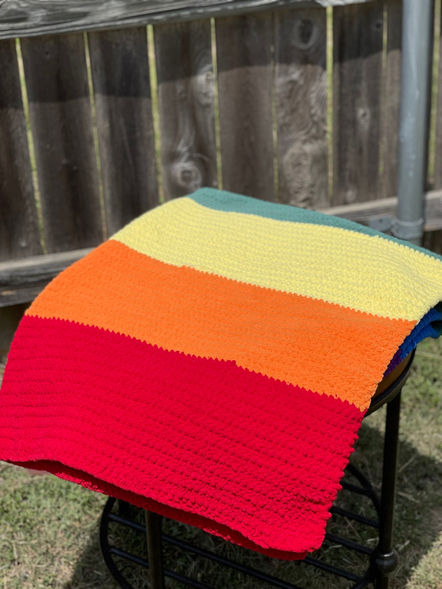 Pride Rainbow Blanket (Made to Order)