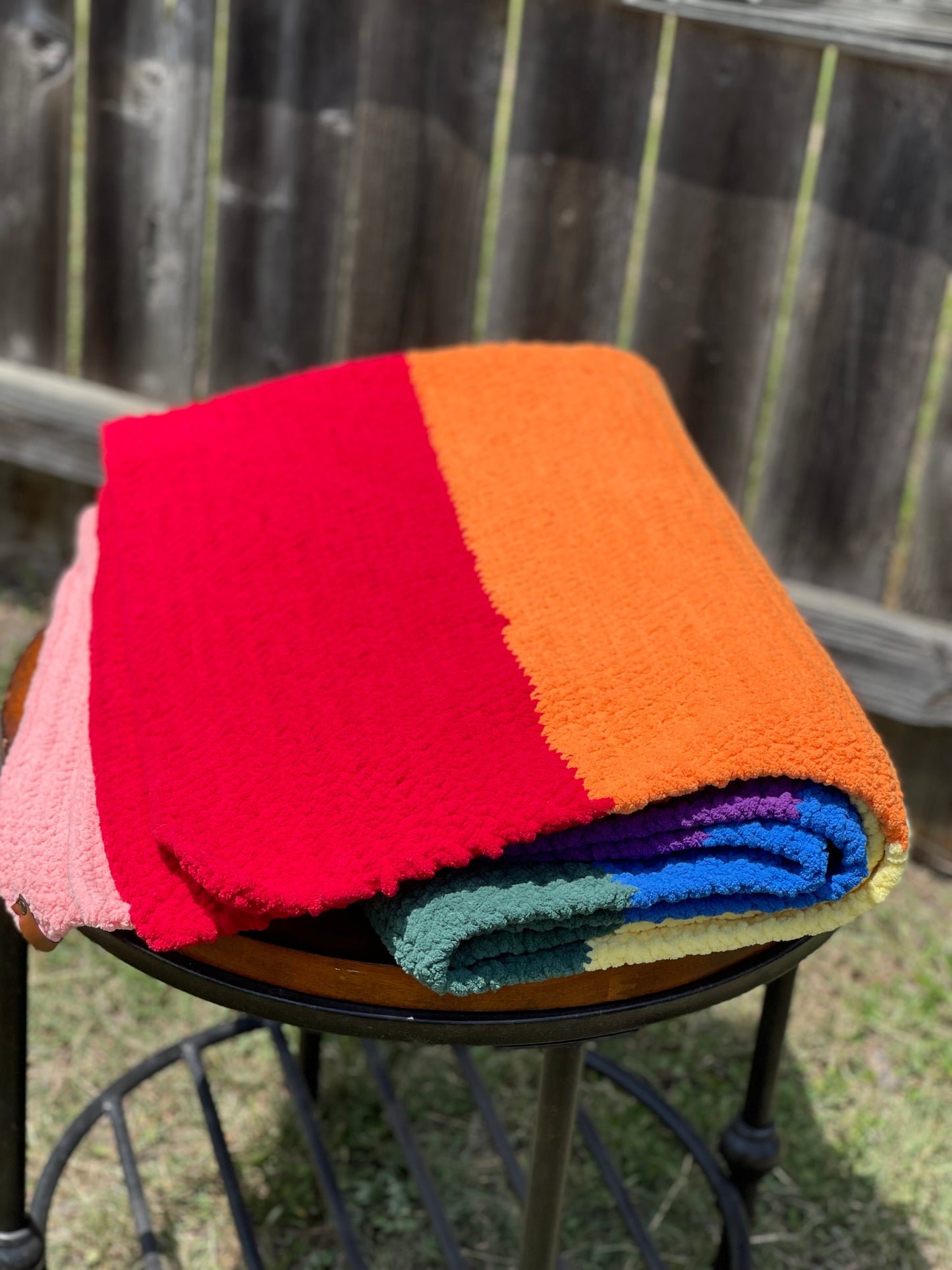 Pride Rainbow Blanket (Made to Order)