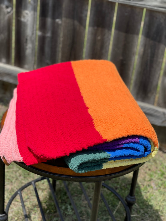 Pride Rainbow Blanket (Made to Order)