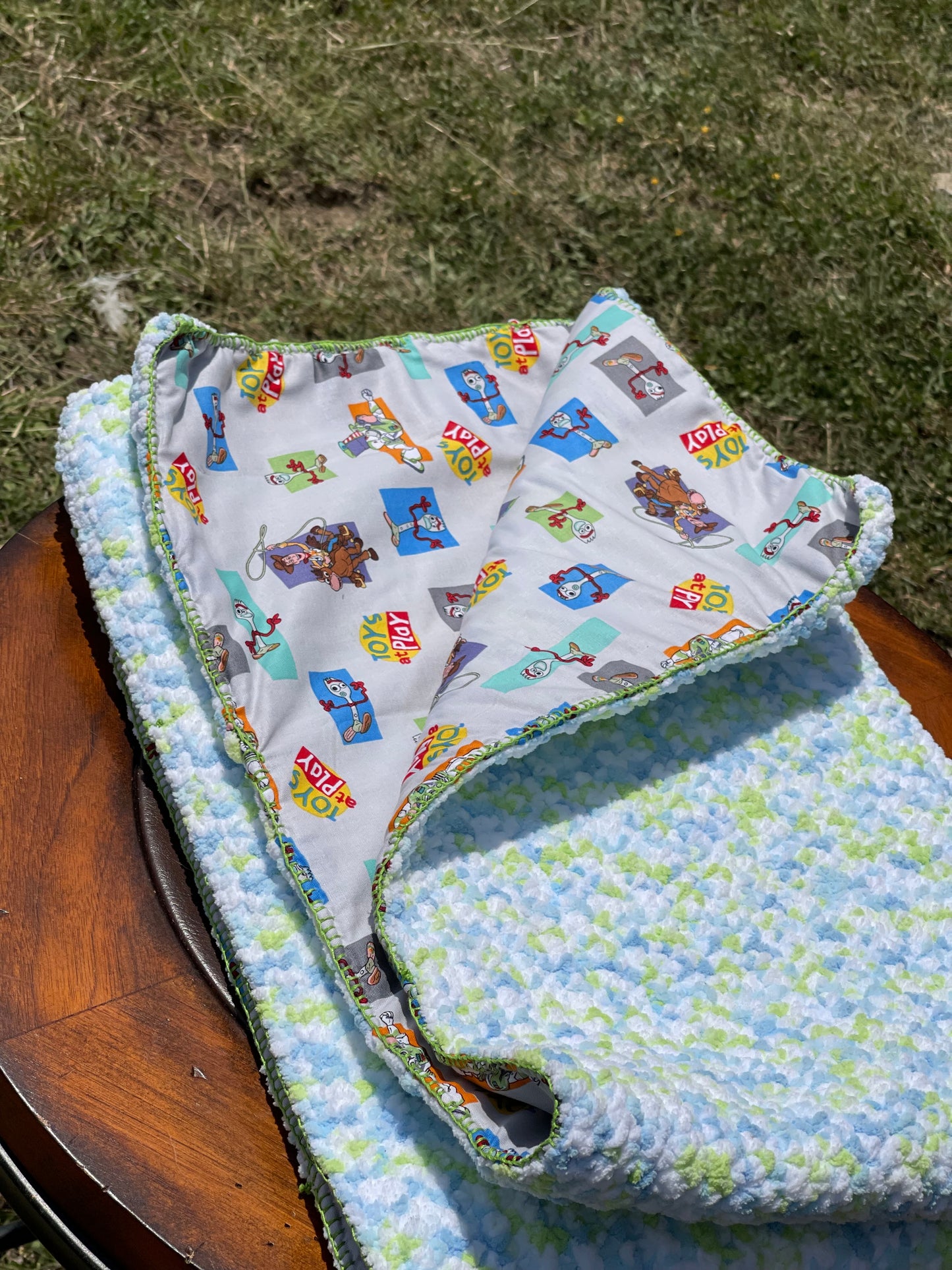 Toy Themed Reversible Baby Blanket (Made to Order)