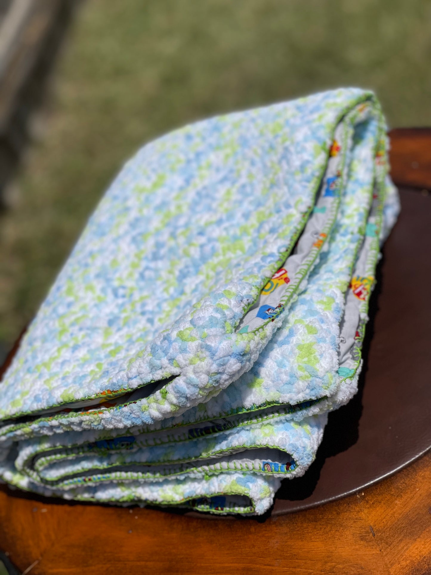 Toy Themed Reversible Baby Blanket (Made to Order)