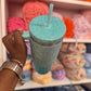 Lou’s Luxe Teal Ombre Cup (Made to Order)