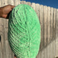 Lime Slime Green Knitted Heart Pillow (Made to Order)