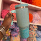 Lou’s Luxe Teal Ombre Cup (Made to Order)