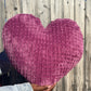 Marvelous Mauve Knitted Heart Pillow (Made to Order)