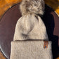 Warm Beige Single Pom Pom Beanie (Made to Order)