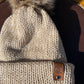 Warm Beige Single Pom Pom Beanie (Made to Order)