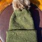 Olive Green Single Pom Pom Beanie (Made to Order)