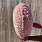 Made You Blush Velvet Knitted Heart Pillow (Made to Order)