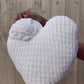 Love Note Knitted Heart Pillow (Made to Order)