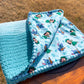 Dreaming in Waves Reversible Baby Blanket (Made to Order)