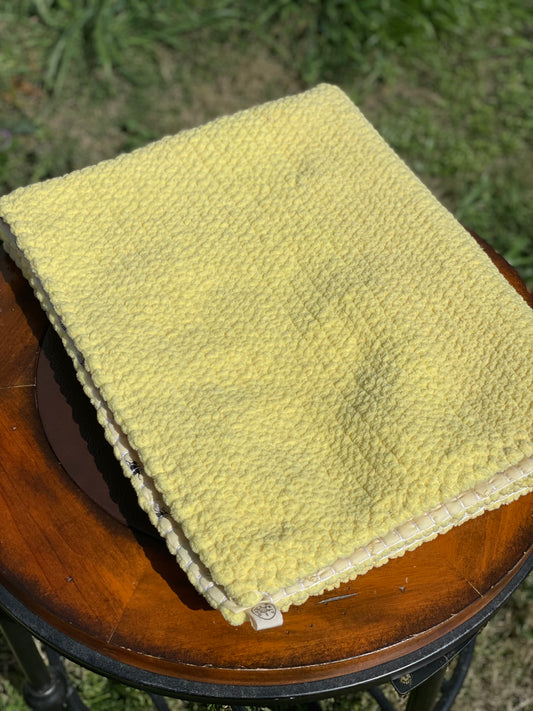 Bee Blessed Reversible Baby Blanket (Made to Order)