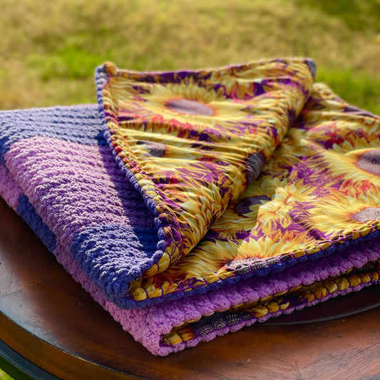 My Sunflower Reversible Baby Blanket