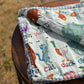 Animal ABCs Reversible Baby Blanket (Made to Order)