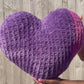 Piece of My Heart Knitted Heart Pillow (Made to Order)