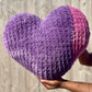 Piece of My Heart Knitted Heart Pillow (Made to Order)