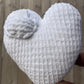 Love Note Knitted Heart Pillow (Made to Order)