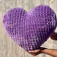 Piece of My Heart Knitted Heart Pillow (Made to Order)