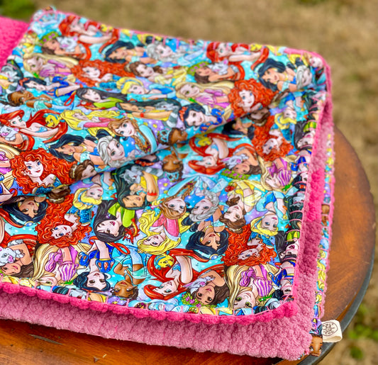 Princess Party Reversible Baby Blanket (Made to Order)