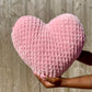 Pretty in Pink Knitted Heart Pillow (Made to Order)